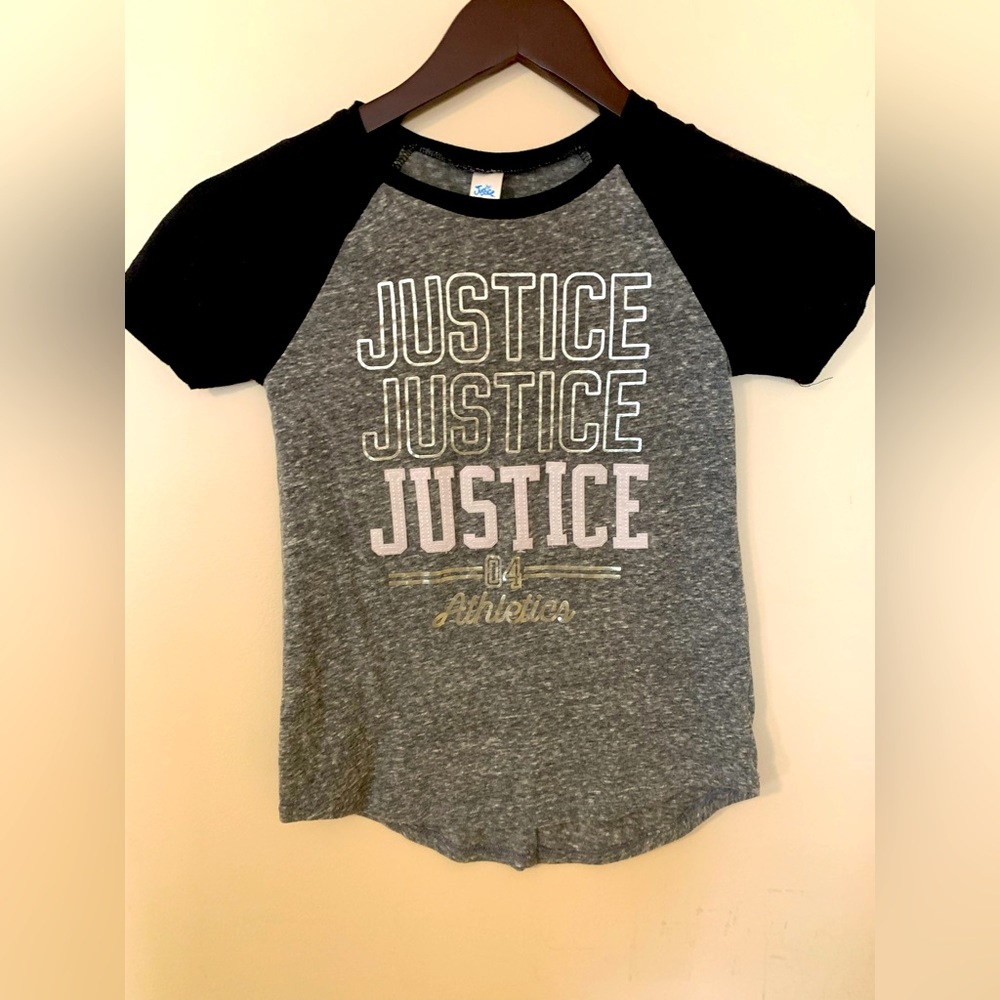 EUC Justice Girls T-shirt size 7